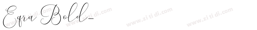 Eqra Bold字体转换